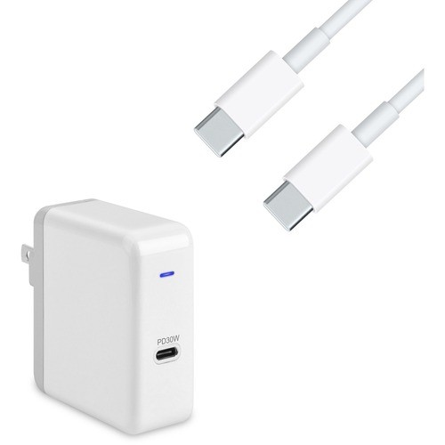 4xem 4X30WMACKIT6 Miscellaneous Kits 4xem 4xem Usb-c 30w Wall Charger/6ft Ucb-c Cable Combo Kit - Nickel, Pvc (4x30wmackit6) 873791020218