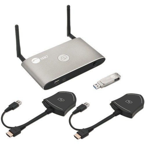 Siig CE-H26611-S1 Miscellaneous Kits Siig Dual View Wireless Media Presentation Kit - Sharing Dual View On One Screen Display - Presentat Ceh26611s1 662774043746