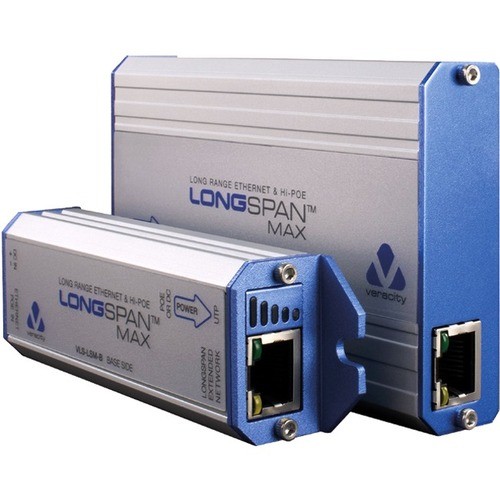 Veracity Usa Inc VLS-LSM-B Cable Extenders Veracity Longspan Max (base). Hi-power, 90w Long-range Ethernet, Up To 820m. - Network (rj-45) - 269 Vlslsmb 853940007062