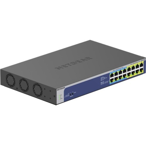 Netgear GS516UP-100NAS Switches & Bridges Netgear Gs516up Ethernet Switch - 16 Ports - 2 Layer Supported - 456.80 W Power Consumption - 380 W  Gs516up100nas 606449149739
