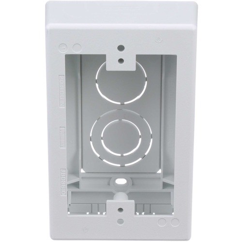 Panduit JBX3510WH-A Cable Management Panduit Surface Raceway Low Voltage Junction Box, White - White - 1 - 5" Length - Polyvinyl Chloride Jbx3510wha 818274995638