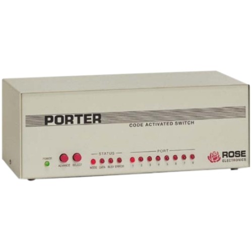 Rose Electronics PO-4S Serial/Parallel Switchboxes Porter Code Activated Switch - 1   Serial In, 4 Serial Out (po-4s) Po4s 