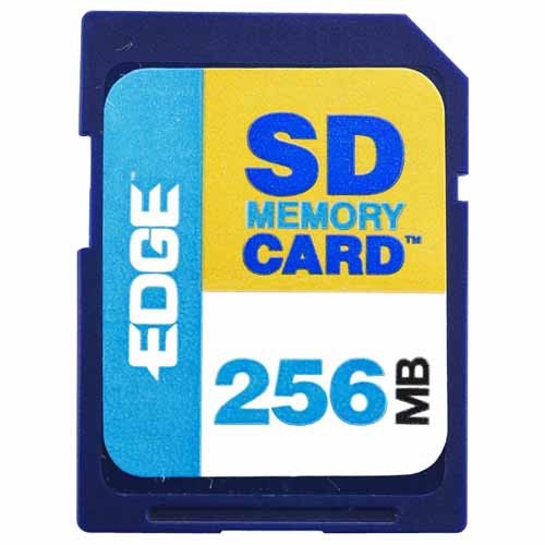 Edge Memory PE189402 Memory Cards Edge Tech 256mb Digital Media Secure Digital Card - 256 Mb (pe189402) 652977189426