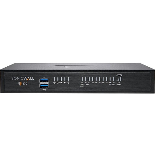 Sonicwall 02-SSC-5669 Network Security & Firewalls Sonicwall Tz670 Network Security/firewall Appliance - 8 Port - 10/100/1000base-t, 10gbase-x - 10 Gig 02ssc5669 758479256694
