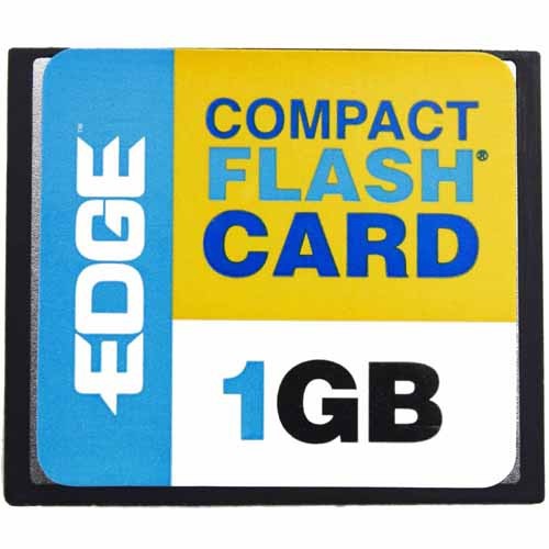 Edge Memory PE188993 Memory Cards Edge Tech 1gb Digital Media Compactflash Card - 1 Gb (pe188993) 000003858455