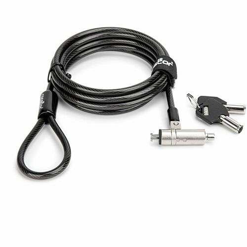 Rocstor Y1RB008-B2 Cable Locks Rocstor N19 Security Cable Lock For Nano-shaped Slots - Master Key - Taa - 6 Ft Cable - Master Keyed Y1rb008b2 810606034664