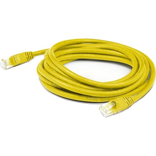 Addon ADD-25FCAT6S-YW Cables Addon 25ft Yellow Cat 6 Shielded Pvc Ethernet Cable Snagless Bubble Boot Rj-45 M/m - 25 Ft Category  Add25fcat6syw 821456173601
