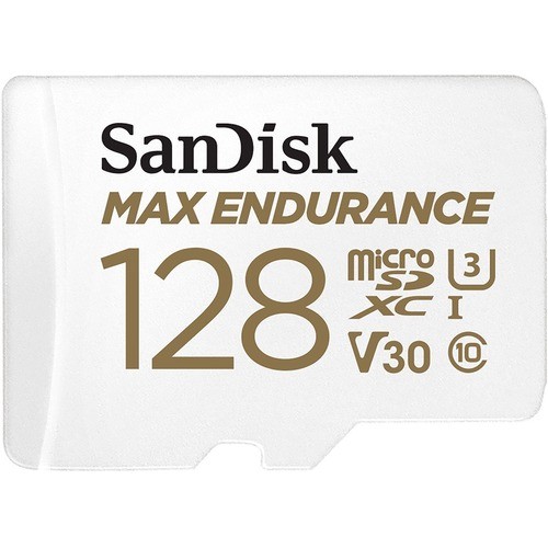 Sandisk SDSQQVR-128G-AN6IA Memory Cards Sandisk Max Endurance 128 Gb Class 10/uhs-i (u3) Microsdhc - 1 Pack - 100 Mb/s Read - 40 Mb/s Write  Sdsqqvr128gan6ia 619659178512