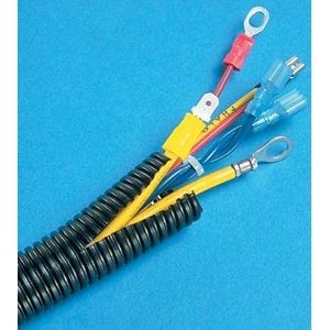 Panduit CLT75F-C20 Cable Management Panduit Corrugated Loom Tubing - Cable Concealer - Black - 1 (clt75f-c20) Clt75fc20 718349147125