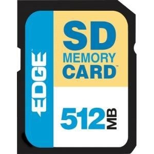Edge Memory PE189419 Memory Cards Edge Pe189419 512 Mb Sd - Lifetime Warranty 652977189433