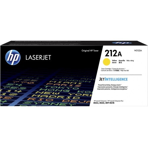 Hp W2122A Toners & Ink Cartridges Hp 212a Original Toner Cartridge - Yellow - Laser - Standard Yield - 4500 Pages - 1 Pack (w2122a) 194441428872