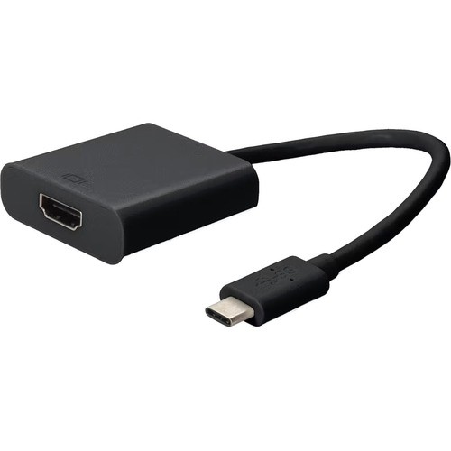 Addon USBC2HDMI Connector Adapters Addon 20cm (8in) Usb 3.1 Type (c) Male To Hdmi Female Black Adapter Cable - 1 Pack - 1 X Usb 3.1 Typ 195285094988