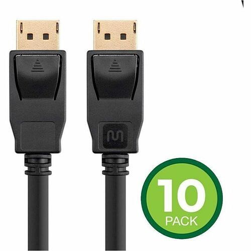 Monoprice 41279 Cables Monoprice Select Series Displayport 1.2a Cable 3ft (10-pack) - 3 Ft Displayport A/v Cable - First En 889028154762