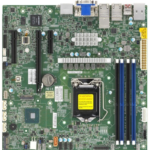 Supermicro MBD-X12SCZ-TLN4F-B Motherboards Supermicro X12scz-tln4f Desktop Motherboard - Intel Chipset - Socket Lga-1200 - 128 Gb Ddr4 Sdram Ma Mbdx12scztln4fb 672042399062
