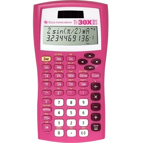 Texas Instruments 30XIIS/TBL/1L1/BP Calculators Texas Instruments Ti-30xiis Scientific Calculator - Impact Resistant Cover, Dual Power, Plastic Key  30xiistbl1l1bp 033317205097