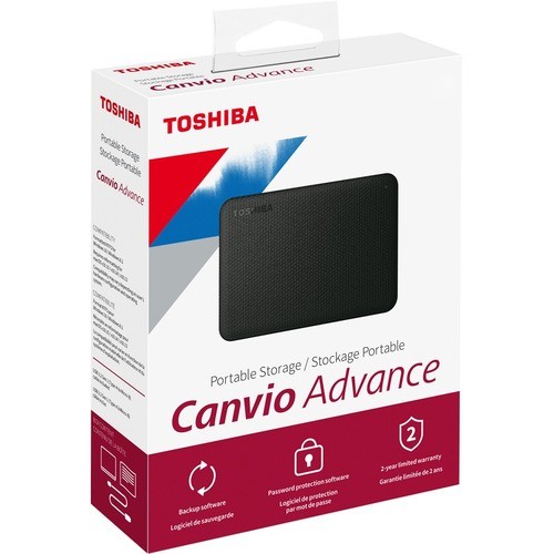 Toshiba HDTCA10XR3AA Hard Drives Toshiba Canvio Advance Hdtca10xr3aa 1 Tb Portable Hard Drive - External - Red - Usb 3.0 723844000738