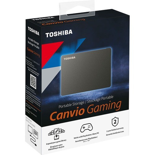 Toshiba HDTX120XK3AA Hard Drives Toshiba Canvio Gaming Hdtx120xk3aa 2 Tb Portable Hard Drive - External - Black - Gaming Console Devi 723844000837