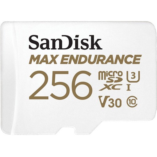 Sandisk SDSQQVR-256G-AN6IA Memory Cards Sandisk Max Endurance 256 Gb Microsd - 100 Mb/s Read - 15 Year Warranty (sdsqqvr-256g-an6ia) Sdsqqvr256gan6ia 619659178536