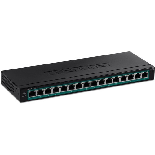 Trendnet TPE-TG160H Switches & Bridges Trendnet 16-port Gigabit Poe+ Switch; Tpe-tg160h; 123w Poe Power Budget; 32 Gbps Switching Capacity; Tpetg160h 710931161960