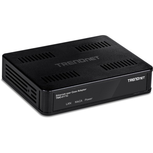 Trendnet TMO-311C Transceivers/Media Converters Trendnet Ethernet Over Coax Adapter, Backward Compatible With Moca 2.0, Gigabit Lan Port, Supports N Tmo311c 710931503135