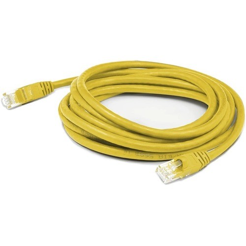 Addon ADD-1FCAT6A-YW Cables Addon 1ft Yellow Cat 6a Pvc Ethernet Cable Snagless Bubble Boot Rj-45 M/m - 1 Ft Category 6a Network Add1fcat6ayw 821456733751