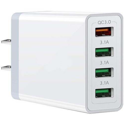 4xem 4XPOWER4USB Power Adapters 4xem Uc04 4-port Charger Adapter - 120 V Ac, 230 V Ac Input - 5 V Dc/3.10 A, 9 V Dc, 12 V Dc Output  841567000054