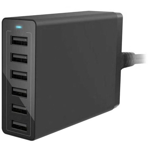 4xem 4XPOWER6USB Power Adapters 4xem 6-port Usb Charger - 120 V Ac, 230 V Ac Input - 5 V Dc/10 A Output - Black (4xpower6usb) 841567000023