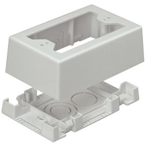 Panduit JBX3510EI-A Cable Management Panduit Pan-way Low Voltage Surface Mount Outlet Box - Mount Box - Electric Ivory - 1 (jbx3510ei-a) Jbx3510eia 074983353927