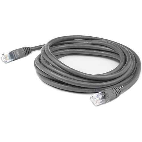 Addon ADD-15FCAT6A-GY Cables Addon 15ft Gray Cat 6a Pvc Ethernet Cable Snagless Bubble Boot Rj-45 M/m - 15 Ft Category 6a Network Add15fcat6agy 821456741046
