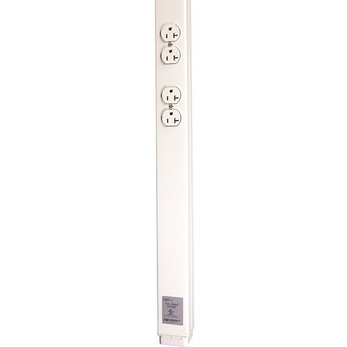 Middle Atlantic 25DTP-4 Power/Data Outlets Wiremold 25dtp Series 10' Tele-power Pole, Ivory - 120 V Ac / 20 A - Ivory - Steel - Taa Compliant ( 25dtp4 786776046403