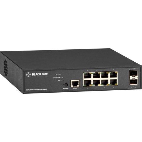 Black Box LPB3010A Switches & Bridges Black Box Lpb3000 Ethernet Switch - 8 Ports - Manageable - Gigabit Ethernet, 10 Gigabit Ethernet - 1 822088135036