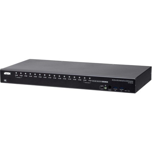 Aten CS19216 KVM Switchboxes Aten Cs19216 16-port Usb 3.0 4k Displayport Kvm Switch With Rack Mounting Kit - 16 Computer(s) - 1 L 672792011009