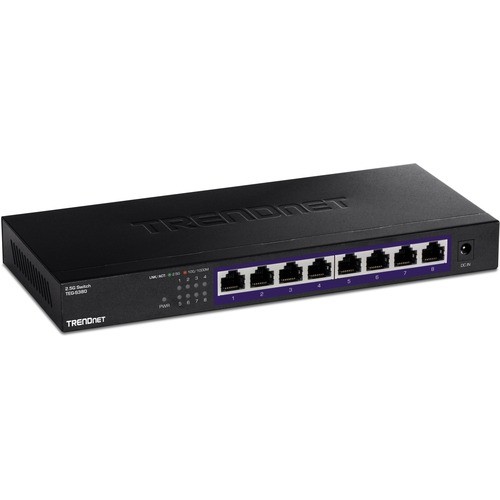 Trendnet TEG-S380 Switches & Bridges Trendnet 8-port Unmanaged 2.5g Switch, 8 X 2.5gbase-t Ports, 40gbps Switching Capacity, Backwards Co Tegs380 710931140590