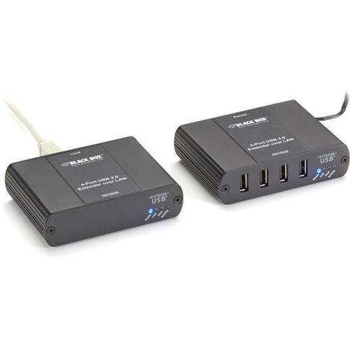 Black Box EMD100USB Miscellaneous Kits Black Box Kvm-over-ip Switchable Extender Kit - Lan, 4-port, 100m (emd100usb) 822088133599