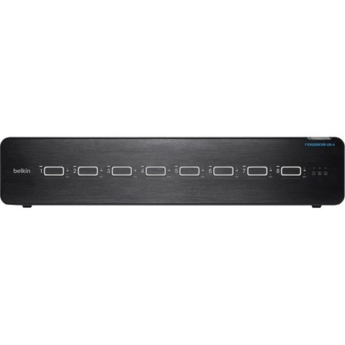 Belkin F1DN208KVM-UN-4 KVM Switchboxes Belkin Universal 2nd Gen Secure Kvm Switch, 8-port Dual Head W/ Cac - 8 Computer(s) - 1 Local User(s F1dn208kvmun4 745883800988