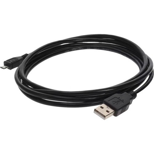 Addon USB2MICROUSB6 Cables Addon 6ft Usb 2.0 (a) Male To Micro-usb 2.0 (b) Male Black Cable - 6 Ft Micro-usb/usb Data Transfer  821456461487