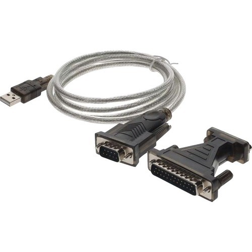 Addon USB2DB25 Cables 5ft Usb-a 2.0 Male To Db-25 Male Adapter Cable - 5 Ft Serial/usb Data Transfer Cable For Network App 195285134226