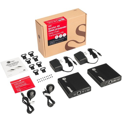 Siig CE-H26M11-S1 Miscellaneous Kits Siig Ipcolor 4k Hdmi Extender Daisy Chain Transmission Kit - 230ft - Zero Latency - Hdmi 4k60hz Vide Ceh26m11s1 662774044620