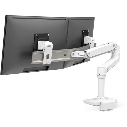 Ergotron 45-627-216 Mounting Kits Lx Desk Dual Direct Arm (white) With Low-profile Clamp (25-35 Mm Surface) 45627216 698833083545