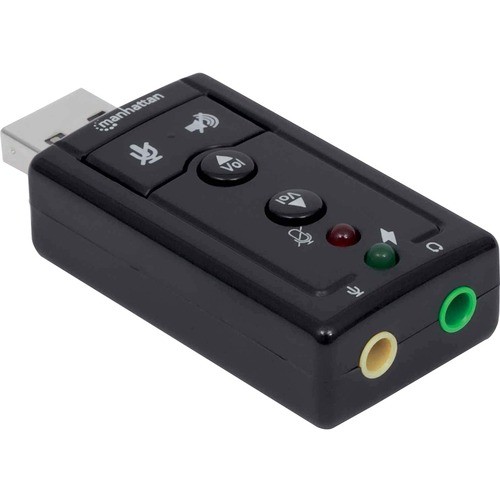 Manhattan 152341 Sound Cards Manhattan Hi-speed Usb 3d 7.1 Sound Adapter - 7.1 Sound Channels - External - Usb 2.0 - Usb - 1 X Nu 766623152341