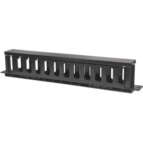 Manhattan 714679 Cable Management Intellinet 19" Cable Management Panel, 19" Rackmount Cable Manager, 1u, With Cover, Black - Cable Ma 071467000094