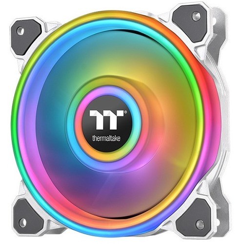 Thermaltake CL-F100-PL12SW-C Processor/Case Fans Thermaltake Riing Quad 12 Rgb Radiator Fan Tt Premium Edition Single Fan Pack - White - 1 Pack - 4.7 Clf100pl12swc 841163076866