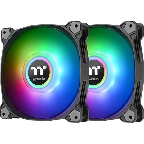 Thermaltake CL-F116-PL14SW-B Processor/Case Fans Thermaltake Pure Duo 14 Argb Sync Radiator Fan (2-fan Pack)-black - 2 Pack - 5.51" Maximum Fan Diame Clf116pl14swb 841163075654