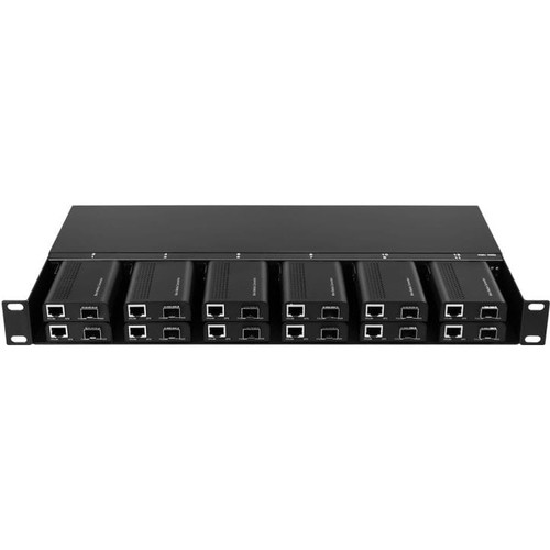 Axiom Memory MCR0-CH-1U12-AX Modular Expansion Base Axiom Mini-media Converter Rack Mount Chassis - 1u, 12 Slots, Dual Ac 220v - 1 X Number Of Power Sup Mcr0ch1u12ax 840177840517
