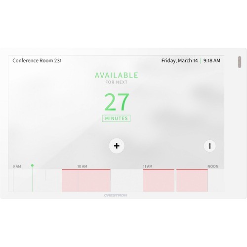 Crestron 6511330 Uncategorized 7 In. Room Scheduling Touch Screen, White Smooth 