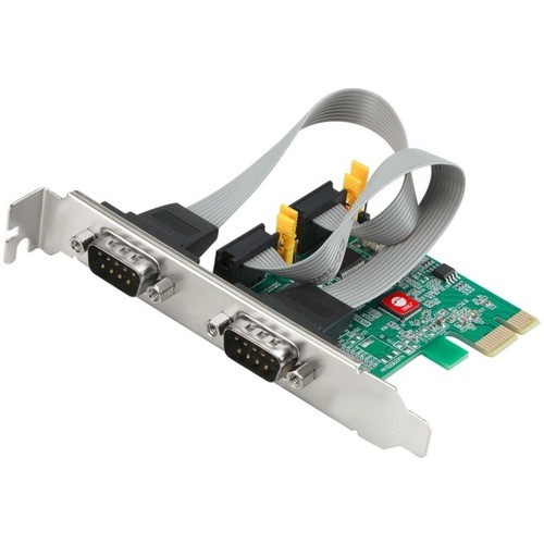 Siig JJ-E20711-S1 Serial/Parallel Adapters Siig 2 Port Dp Cyber Rs-232 2s Pcie Card - 250kbps - Asix Ax99100 Chipset - Pci Express Base Specifi Jje20711s1 662774044095