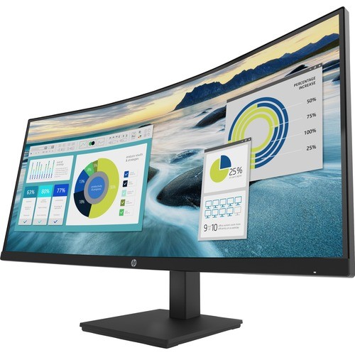Hp 21Y56AA#ABA Monitors Hp P34hc G4 34" Class Wqhd Curved Screen Lcd Monitor - 21:9 - Black - 34" Viewable - Vertical Alignm 21y56aaaba 195122737184