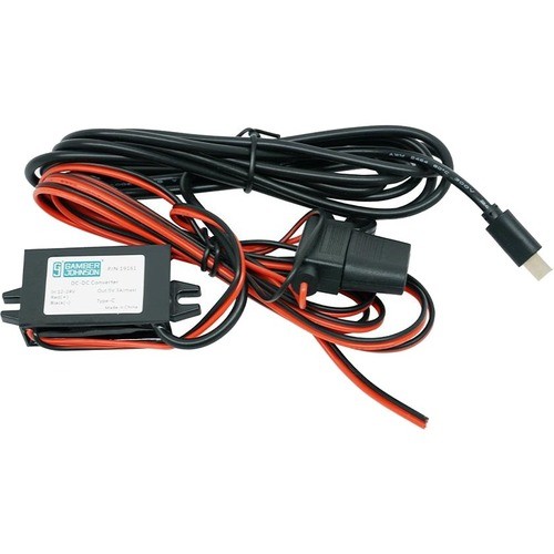 Gamber Johnson 19161 Power Adapters Gamber-johnson Power Supply 12-24 Vdc 5v 3a Bare Wire Usb-c - 5 V Dc/3 A Output (19161) 703674567083