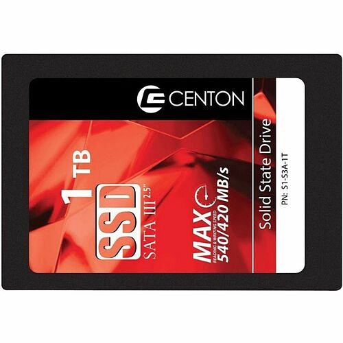 Centon Electronics S1-S3A-1T Hard Drives Centon 1 Tb Solid State Drive - 2.5" Internal - Sata (sata/600) - Notebook, Desktop Pc Device Suppor S1s3a1t 731969867532