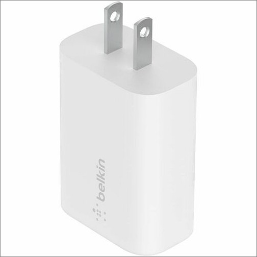 Belkin WCA004DQWH Power Adapters Belkin 25w Portable Usb-c Wall Charger - 1xusb-c - Fast Charging - Power Adapter - White - 25 W (wca 745883825011